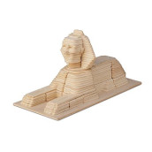 Puzzled 3D Puzzle Sphinx Wood Craft Construction Model Kit, Unique, Fun And Educational Diy Wooden Toy Assemble Model Unfinished Crafting Hobby Puzzle To Build And Paint For Decoration 161 Pieces Pack