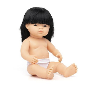 Miniland Educational - 15'' Anatomically Correct Baby Doll, Asian Girl