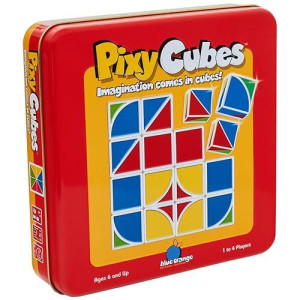 Pixy Cubes Matching Pattern Design Game Speed Or Memory Rules With Cubes In Tin Box By Blue Orange Games, 1 To 4 Players, Ages 6+