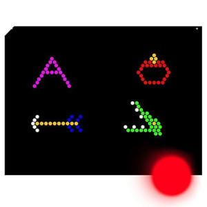 Lite Brite Refill: Letters (9X12 Rectangle - 26 Sheets) - Not For New Lite Brites - For Pre-1990 Lite Brites Only