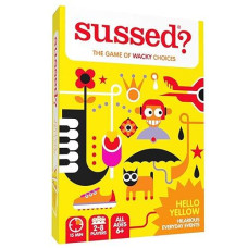 Sussed The Game Of Wacky Choices - Card Game For Kids & Families Who Love Social Board Games - Great Travel Conversation Cards - Hello Yellow Deck