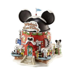 Department 56 North Pole Village Mickey's Ear Factory Miniature Lit Building 6.69 Inch