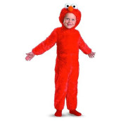 Sesame Street Disguise Toddler Furry Elmo Costume 3T/4T , Red