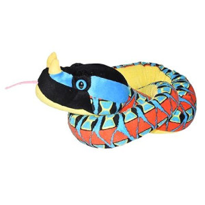 Wild Republic Snake Plush, Stuffed Animal, Plush Toy, Gifts For Kids, Rhino Viper 54