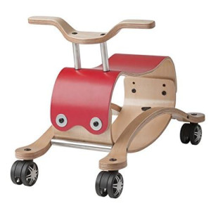 Wishbone Flip 2In1 In Red, Rock And Roll Ride On For Boys And Girls, Ages 12 Months And 2 To 5 Years