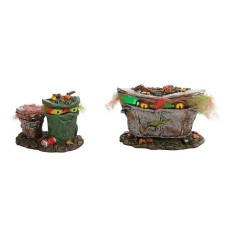 Department 56 Accessories For Villages Halloween Spooky Trash Cans Accessory Figurine