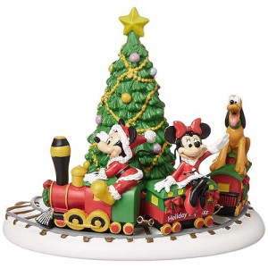 Department 56 Disney Village Miniature Display Piece Mickey'S Holiday Express, 4.75 Inch, Multicolor