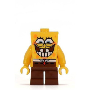 LEgO Minifigure - Spongebob Squarepants - Spongebob grinning with Bottom Teeth