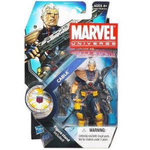 Marvel Universe 3 3/4 Inch Series 13 Action Figure #7 Cable Without Baby Hope Variant