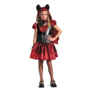 Disguise D/Ceptions 2 Lil' Red Riding Rage Classic Girls Costume, 7-8