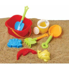 Us Toy Beach Bucket Sand Castle Play Set (8 Piece)