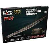 Kato Usa Model Train Products Hv2 Unitrack Passing Siding Track Set With 6 Manual Turnout