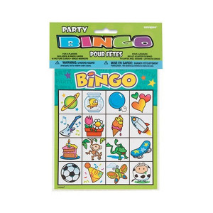 Party Paper Bingo Game Set For 8 Players - 10" (Set Of 8), Entertaining & Fun Group Activity For Family & Friends