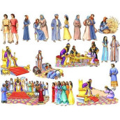 Ruth And Esther Felt Figures For Flannel Board Bible Stories-Precut