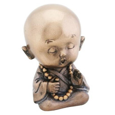 Joyful Monk Meditating Baby Buddha Figurine