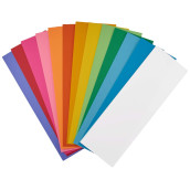 Hygloss Products Bright Blank Flash Cards - Great Study Tool - Multitude Of Uses - 8 Each Of 12 Assorted Colors + 4 White - 3? X 9? - 100 Cards
