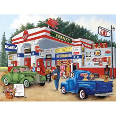 Bits And Pieces - 500 Piece Jigsaw Puzzle For Adults - Americana Summer - Frank'S Friendly Service Jigsaws By Artist Kay Lamb Shannon - 18