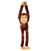 Large Hanging Hook And Loop Hand Stuffed Animal Plush Monkey By Adventure Planet