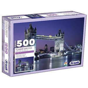 Frank Tower Bridge - 500 Pieces Jigsaw Puzzle for Kids and for Adults Fun and challenging Having Realistic Illustrations Educational Puzzle games for Focus, Memory, Mental Boost
