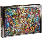 Disney Stained Art Jigsaw Puzzle[1000P] All Stars Stained Glass (Ds-1000-764)