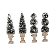 Lemax Cone Shaped & Sculpted Topiary Christmas Village Accessory