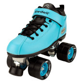 Riedell Skates - Dart - Quad Roller Speed Skates | Aqua | Size 5