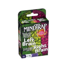 Outset Media Mindtrap: Left Brain Right Brain - Challenge Both The Left Side And Right Side Of Your Brain - For 1 Or More Players Ages 12 And Up