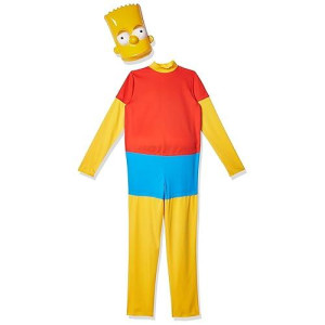 Disguise Costumes The Simpsons Bart Simpson Deluxe Costume, Red/Yellow/Blue, Large/10-12