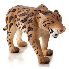 Mojo Smilodon (Sabre Tooth Tiger) Realistic Prehistoric Toy Replica Hand Painted Figurine