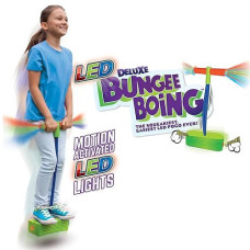 Geospace Jumparoo Deluxe Led Bungee Boing Foam Bouncing Toy - The Squeakiest, Easiest Pogo Ever! For Kids 3 Years & Up