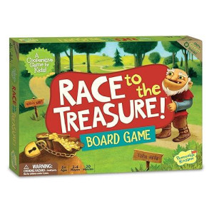 Peaceable Kingdom Race To The Treasure! Cooperative Path Building Game For 2 To 4 Kids Ages 5+