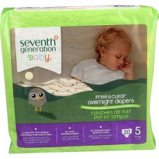 Seventh Generation Overnight Diapers - Size 5-20 Ct