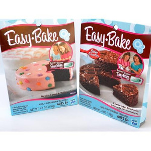 Easy Bake 2 Pk Combo Chocolate Brownie, Devil'S Food & Yellow Cake Mixes