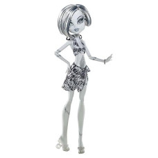 Monster High Skull Shores Black And White Frankie Stein Doll