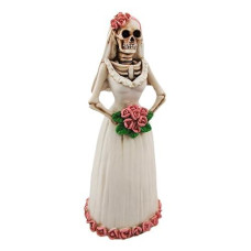 Day Of The Dead Dod Purple And White Bride Statue