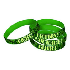 Amscan Supplies camouflage Rubber Bracelet, Party Favor, Pack of 6
