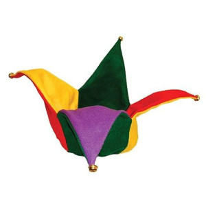 Jacobson Hat Company Colorful Felt Jester Hat,Multi-Colored,One Size