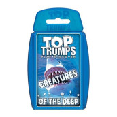 Top Trumps Creatures Of The Deep Sea Classics Card Game, Learn About Sharks, Prehistoric Fish And Giant Squids In This Educational Pack, Gift And Toy For Boys And Girls Aged 6 Plus