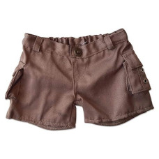 Cargo Shorts Teddy Bear Clothes Fit 14 - 18 Build-A-Bear, Vermont Teddy Bears, And Make Your Own Stuffed Animals By Bear Factory