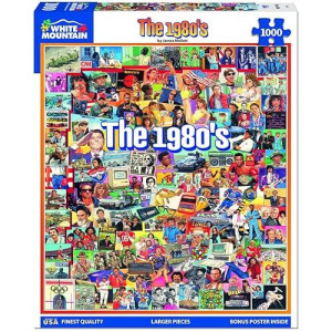 White Mountain Puzzles The Eighties - 1000 Piece Jigsaw Puzzle