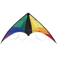 In The Breeze Colorwave Stunt Kite - Dual Line Sport Kite - Includes Kite Line And Bag,48" W X 26" H,3002