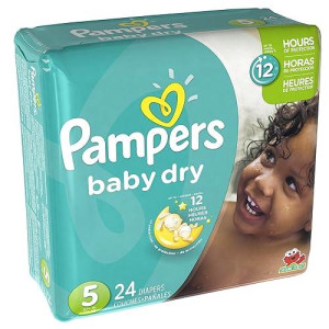 Pampers Baby Dry Diapers Size 5 Jumbo Pack, 24 Ct