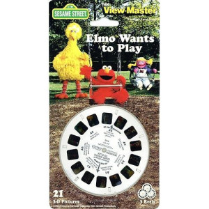 Viewmaster Elmo Wants To Play - Sesame Street 3 Reel Set