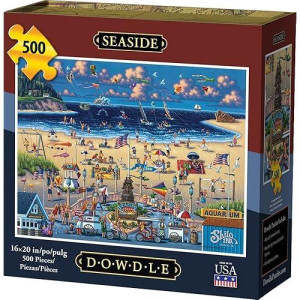 Dowdle Folk Art Jigsaw Puzzle - Seaside Oregon 500 Pc