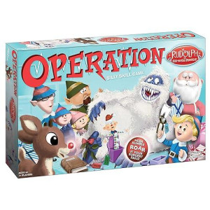 Operation Rudolph The Red Nosed Reindeer | Classic Electronic Board Game | Featuring Bumble The Abominable Snow Monster | Island Of Misfit Toys From The Claymation Film