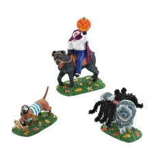 Department 56 Accessories For Villages Halloween Who Let The Dogs Out Accessory, 2.44 Inch