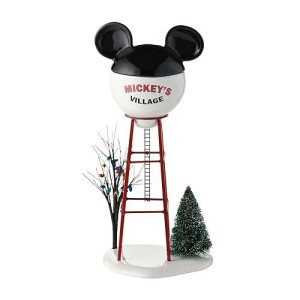 Department 56 Disney Village Mickey Water Tower Accessory Figurine, 11.875 inch