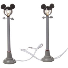 Department 56 Zinc alloy, Plastic, Disney Village Mickey Street Lights General Accessory, 4.375 inch