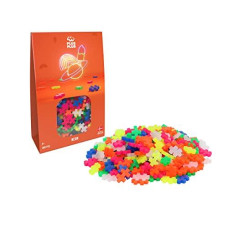 Plus Plus - Neon Mix - 300 Piece, Construction Building Stem/Steam Toy, Mini Puzzle Blocks For Kids
