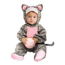 Fun World Costumes Toddler Striped Gray Kitten Costume 3T/4T, (116941)